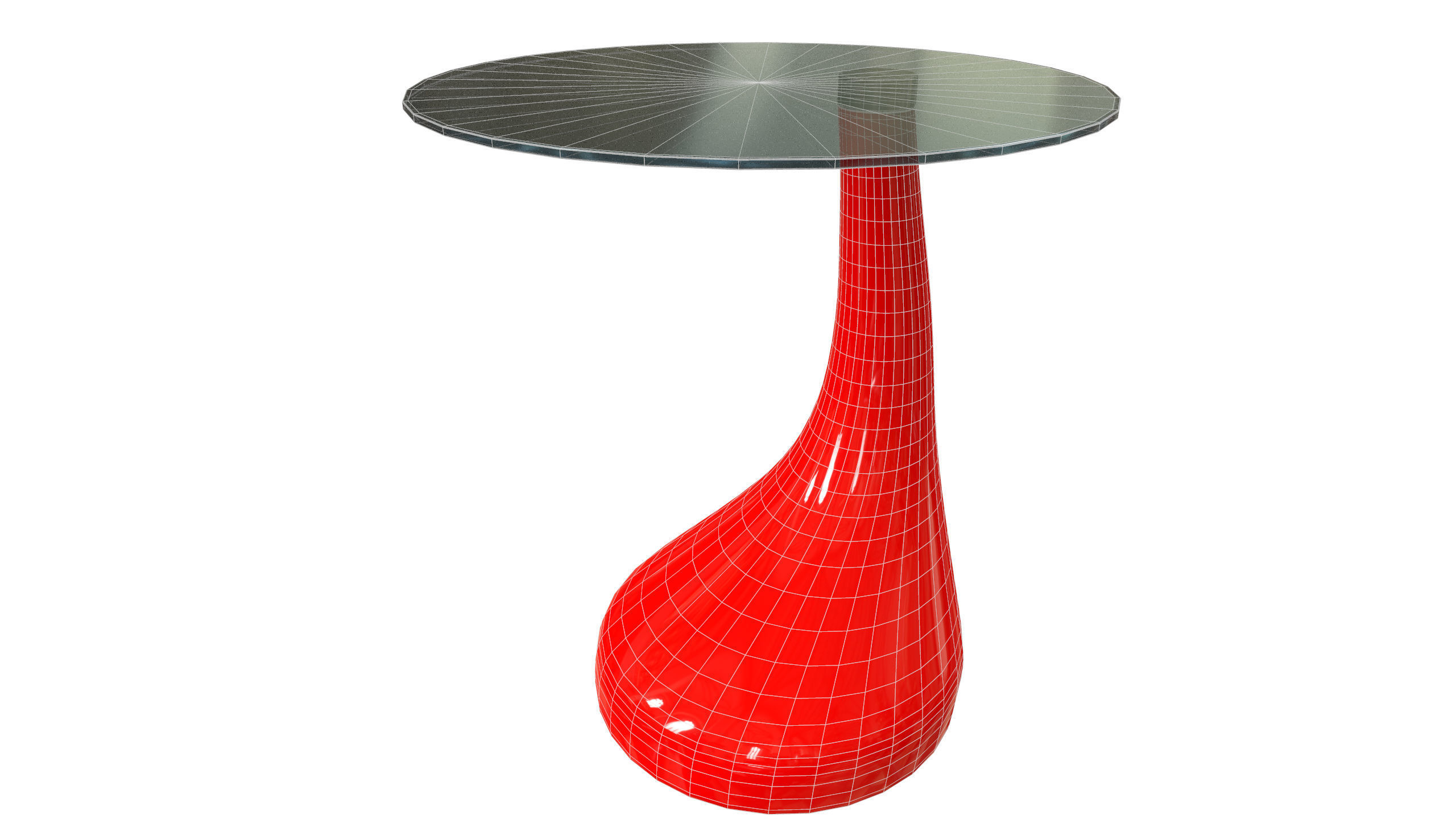 Cornering Table 3D Model VR Low-poly 3D model_9