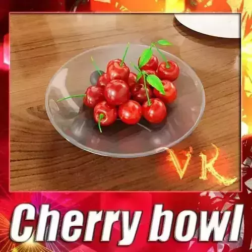 Cherries in Glass Bowl High Res