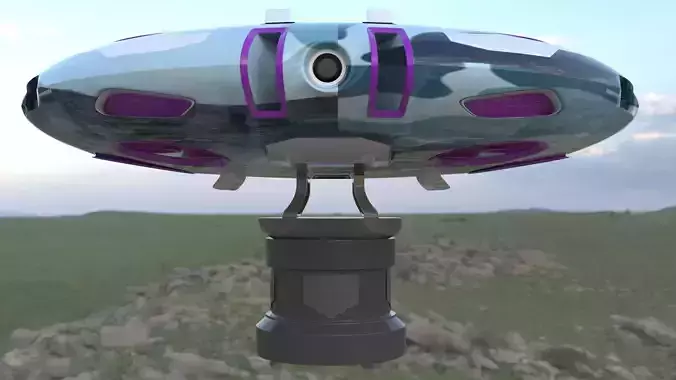 Urban Veloci Raptor - Jet Hoover Craft - Concept 3D model