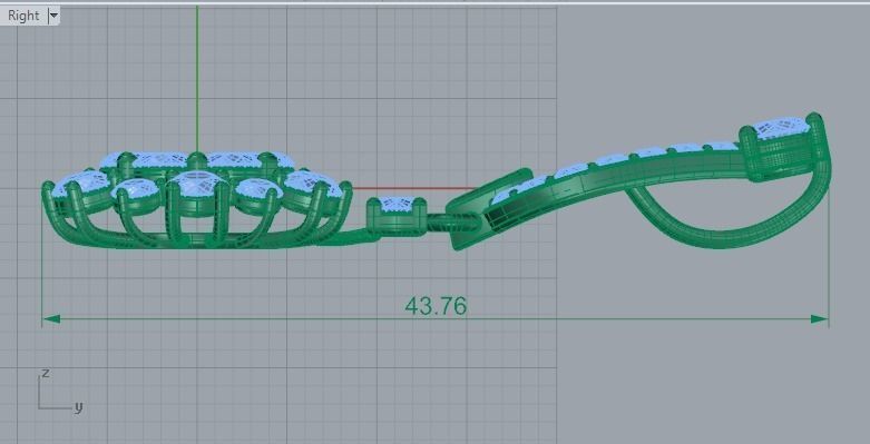Snowflake Diamond Pendant 605 3D print model_7