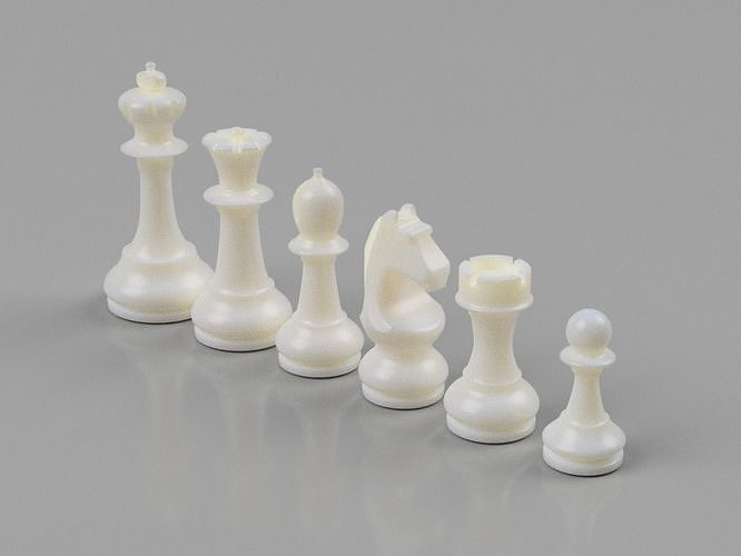 Chess set 3D print model piece 3D model