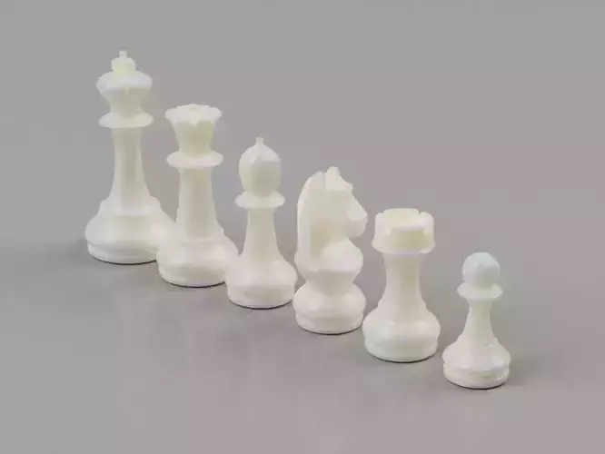 Chess set 3D print model piece