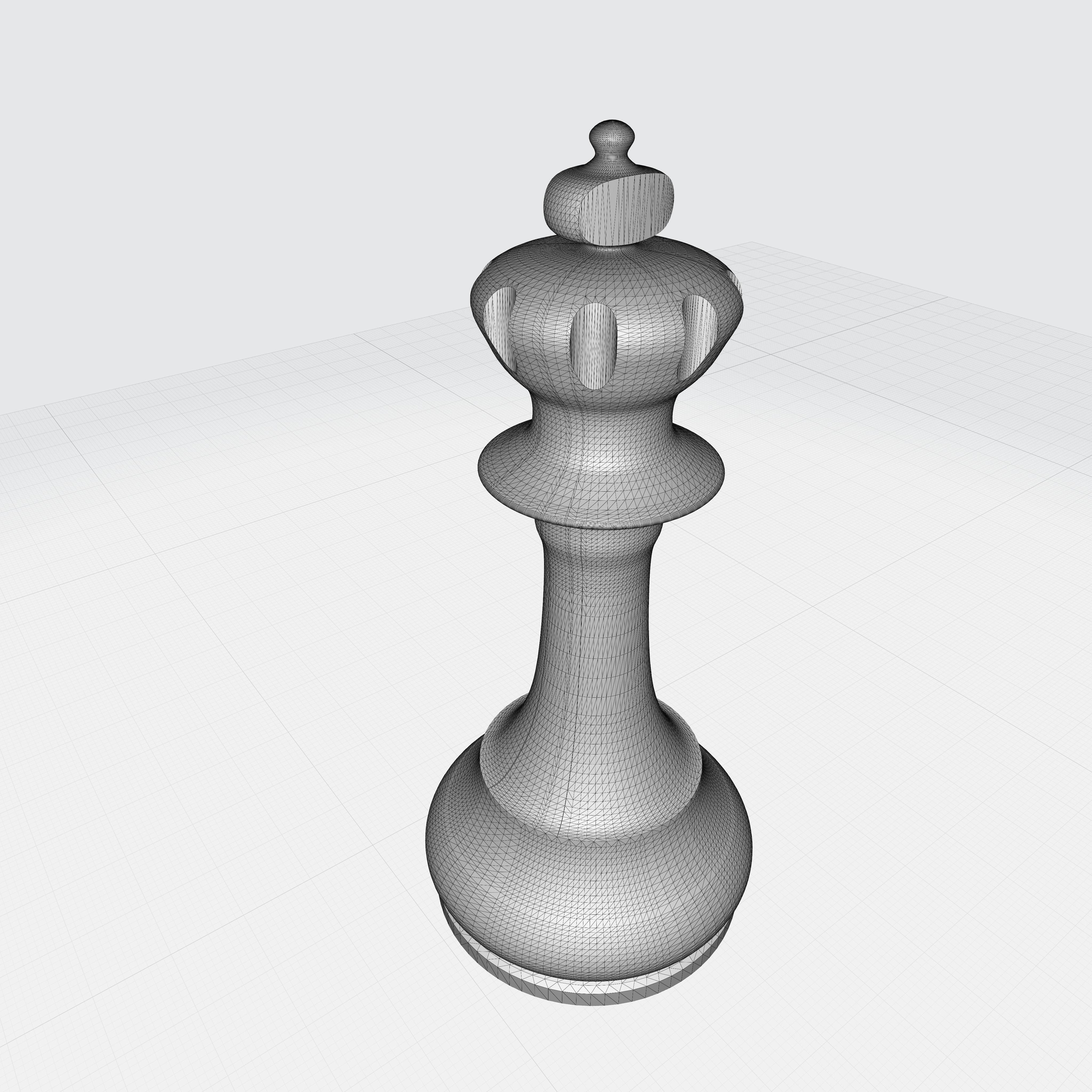 Chess set 3D print model piece 3D model_8