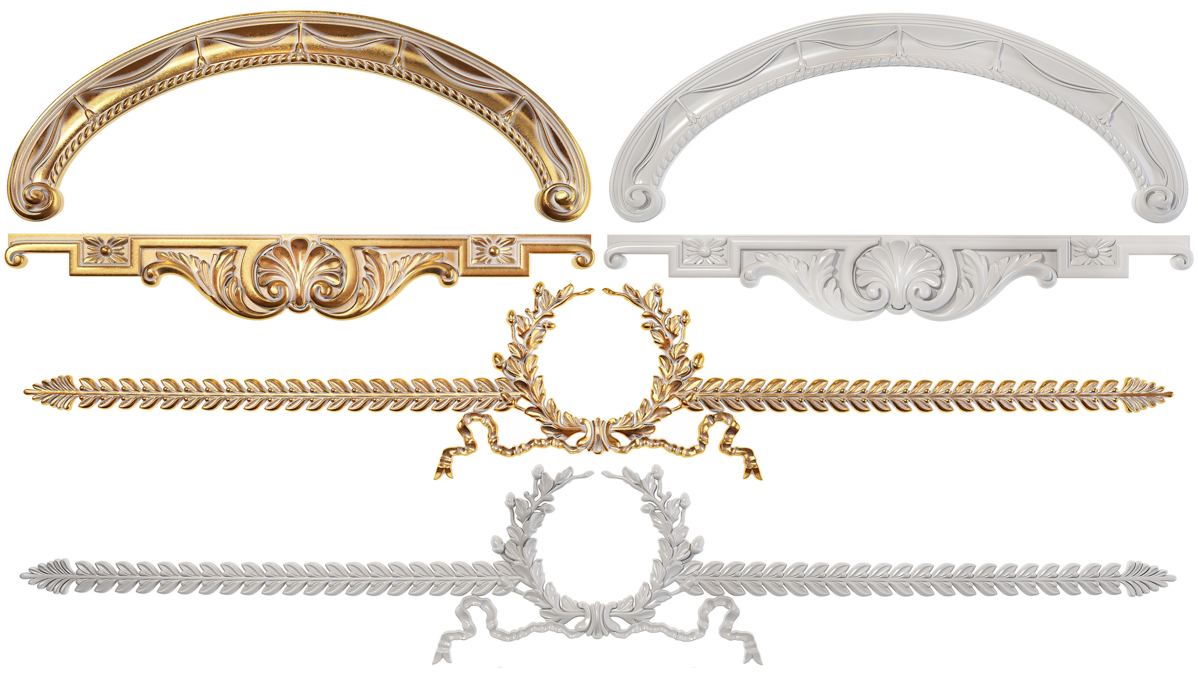 Collection of 40 classic carvings Part 5 3D model_5