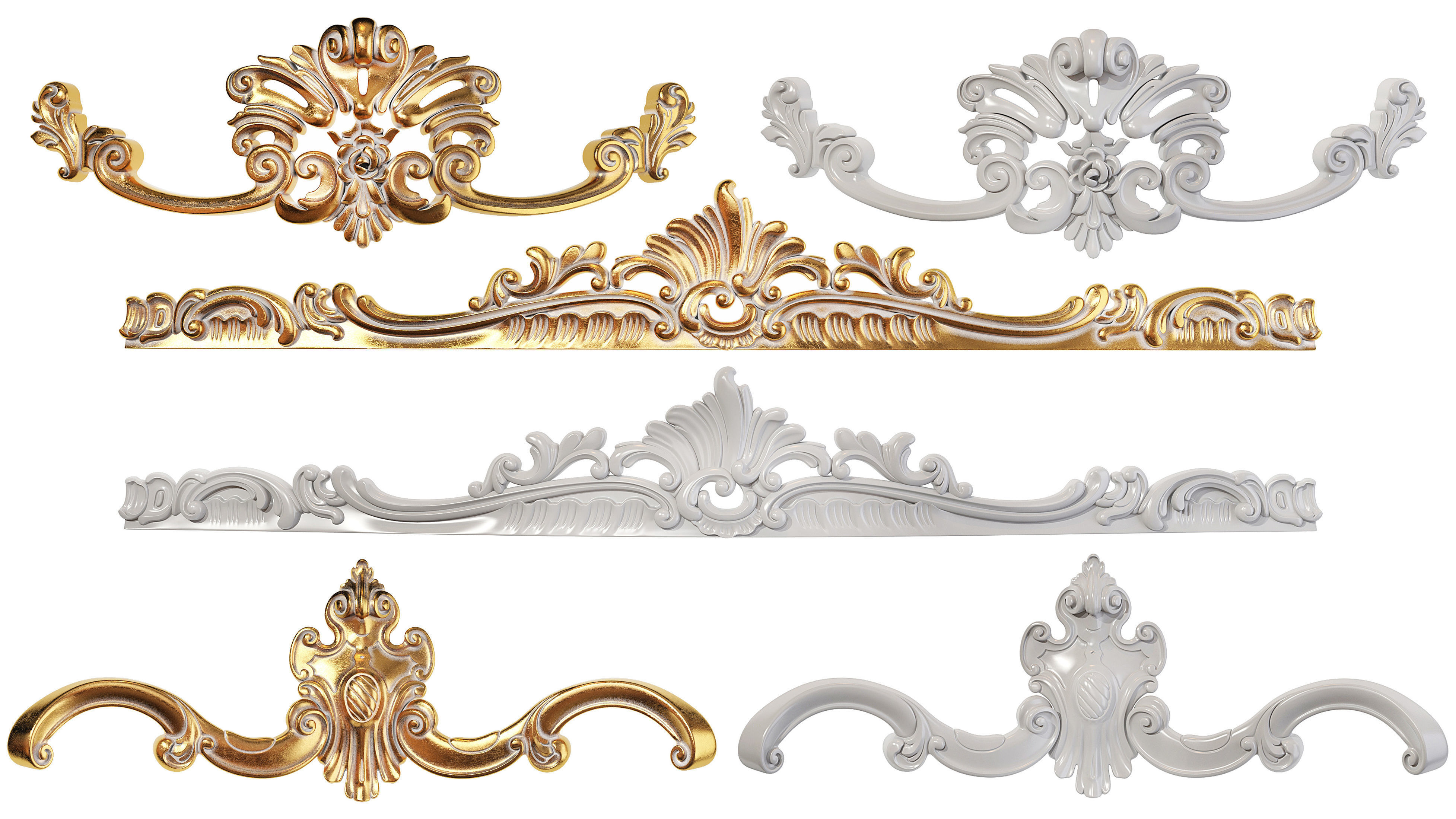 Collection of 40 classic carvings Part 5 3D model_10