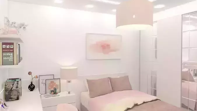 bedroom with furniture and accents