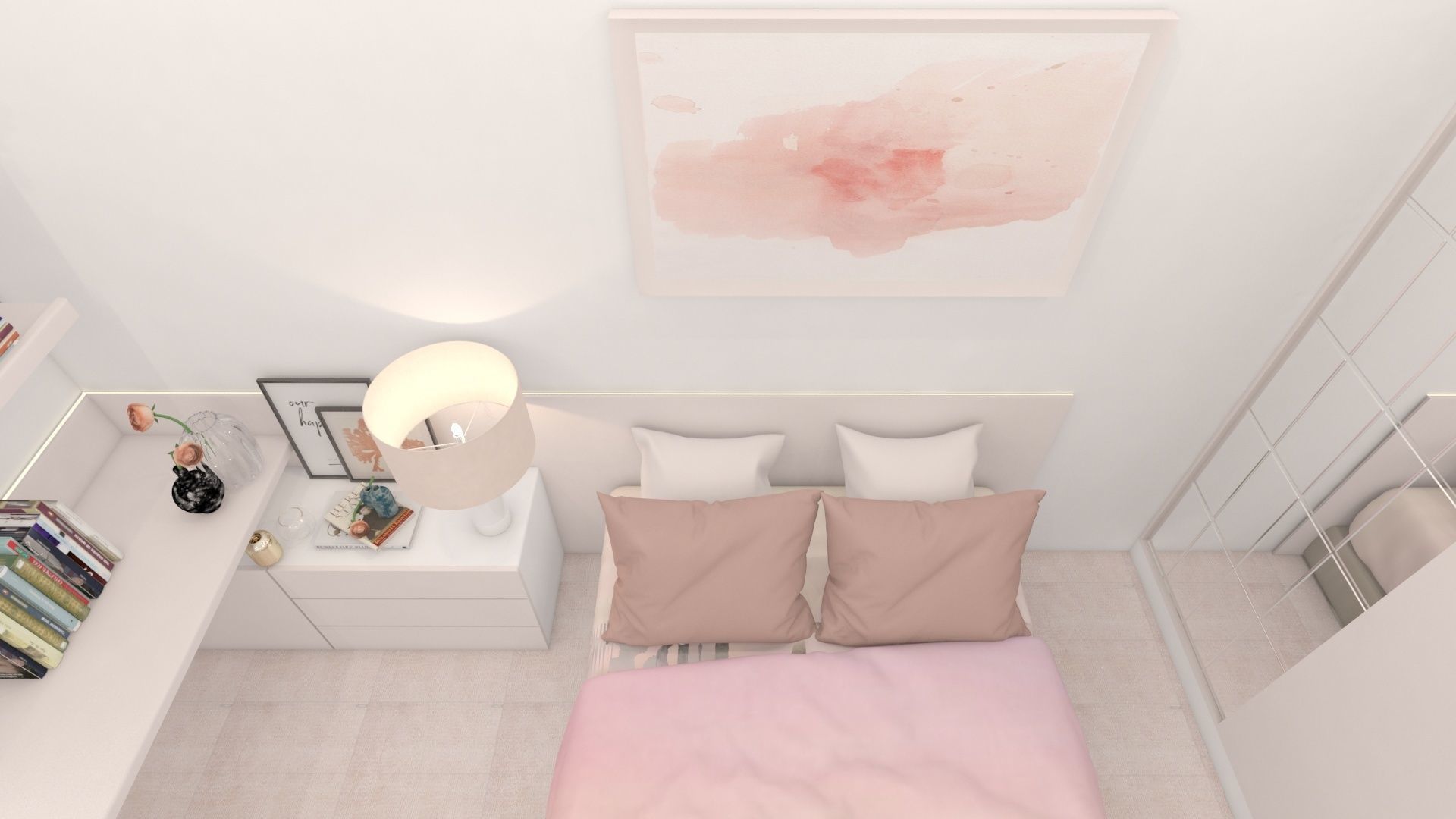 bedroom with furniture and accents 3D model_6