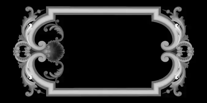 miror frame ornament by javad