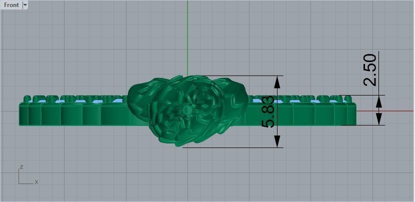 Snake and Wing Pendant 617 3D print model_5