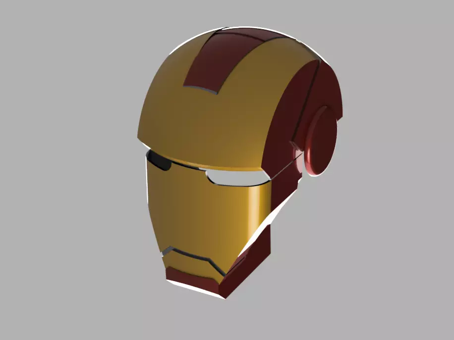 IronMan Mark II helmet 3D model_0
