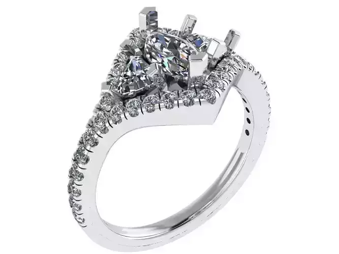 3-Stone Diamond Ring 1223