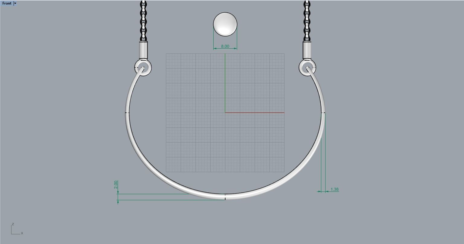 Simple Bracelet 621 3D print model_6