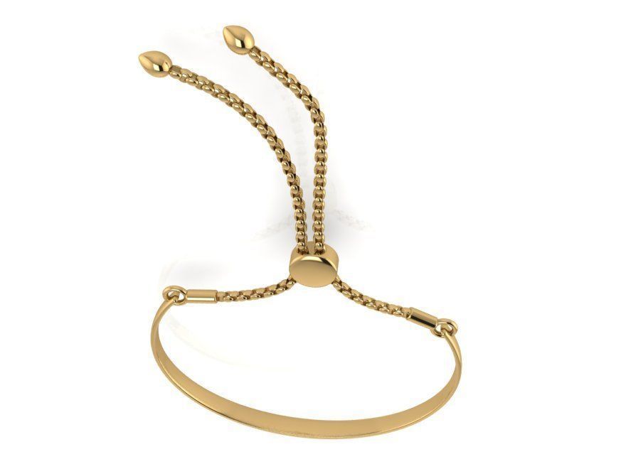 Simple Bracelet 621 3D print model_1