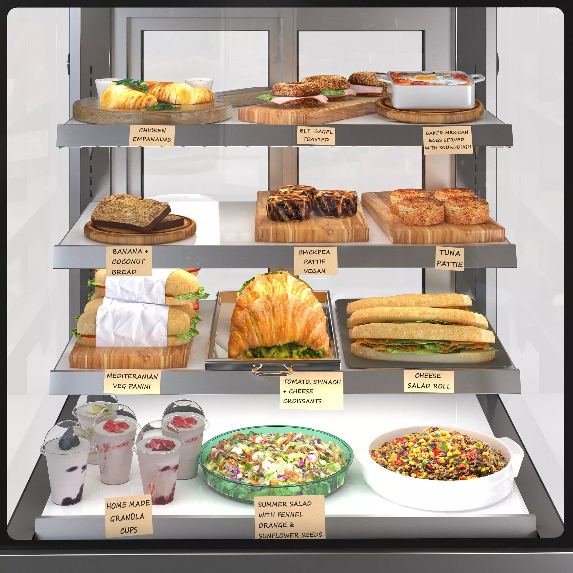 Ambient Food Display 900mm 3D model_0