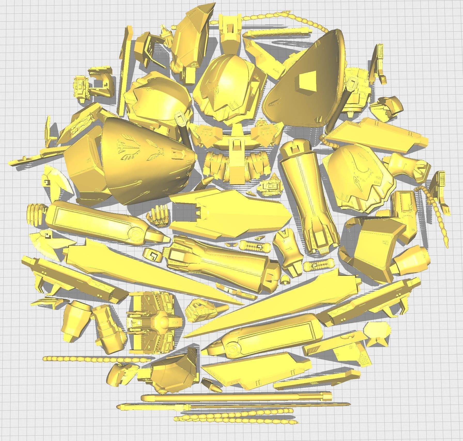 KNIGHT of GOLD Upgraded version 3D print model_11