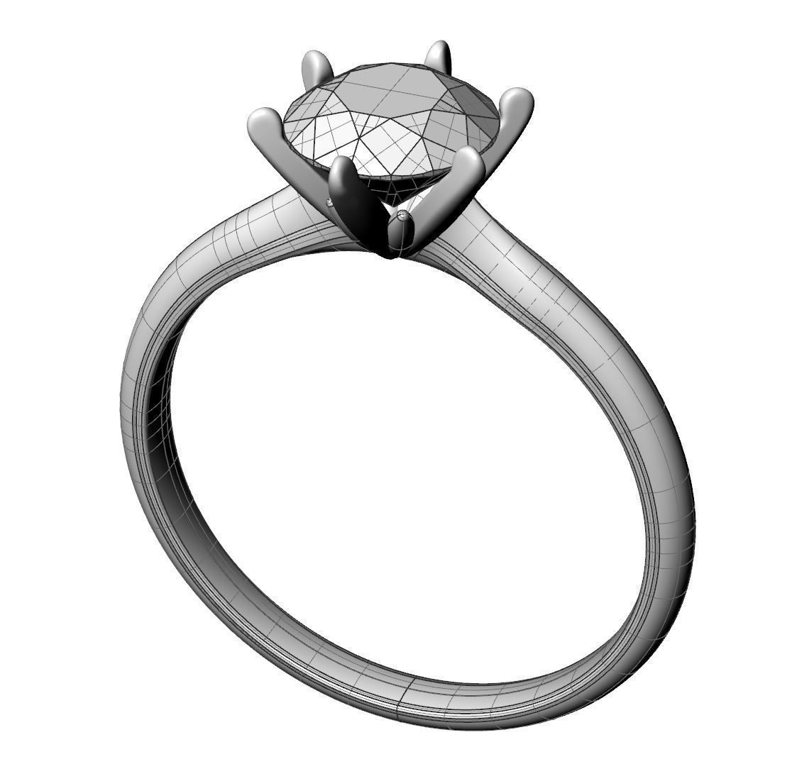 Ring flower 3D print model_2