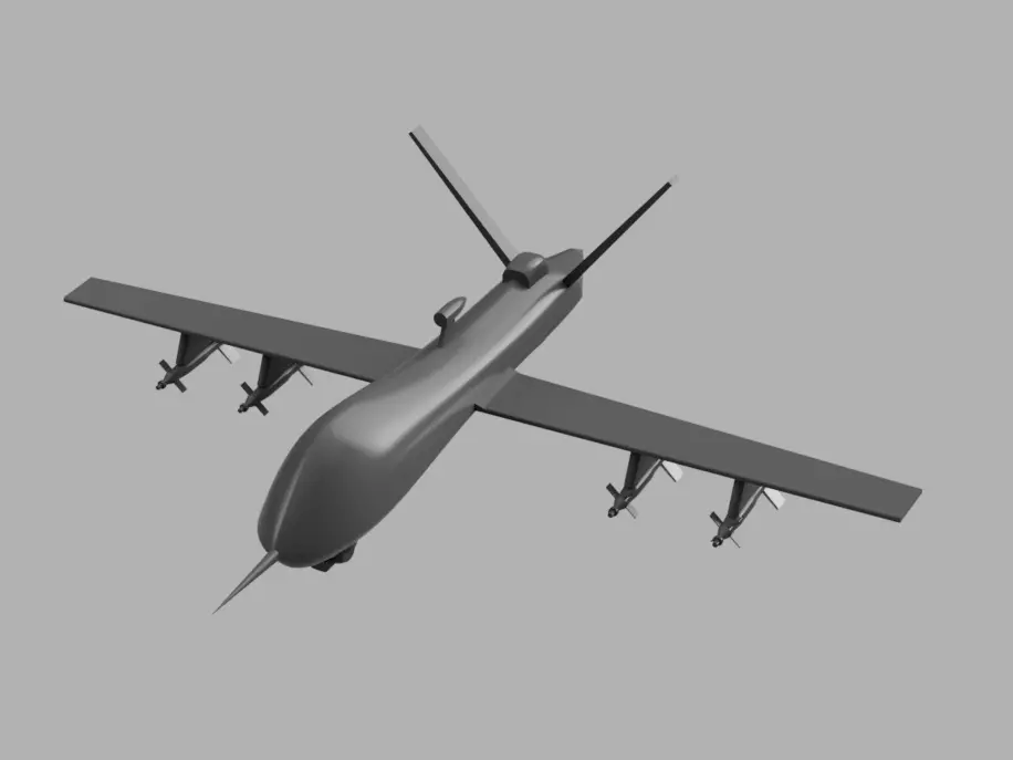 Predator Drone 3D model_0