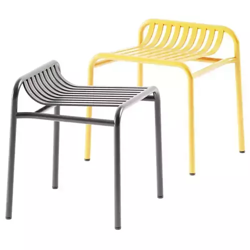 Week-end Tabouret Noir by Petite Friture