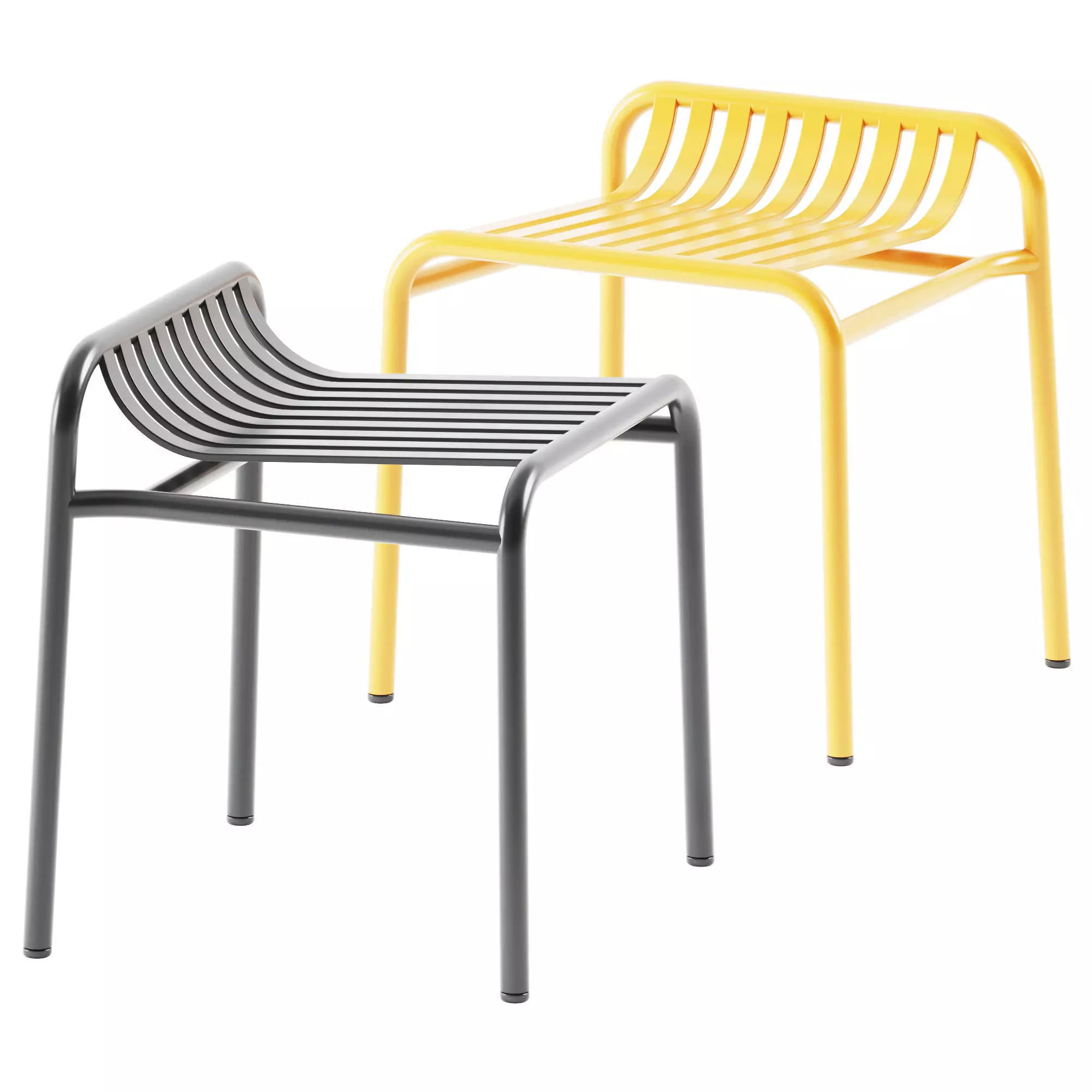 Week-end Tabouret Noir by Petite Friture 3D model