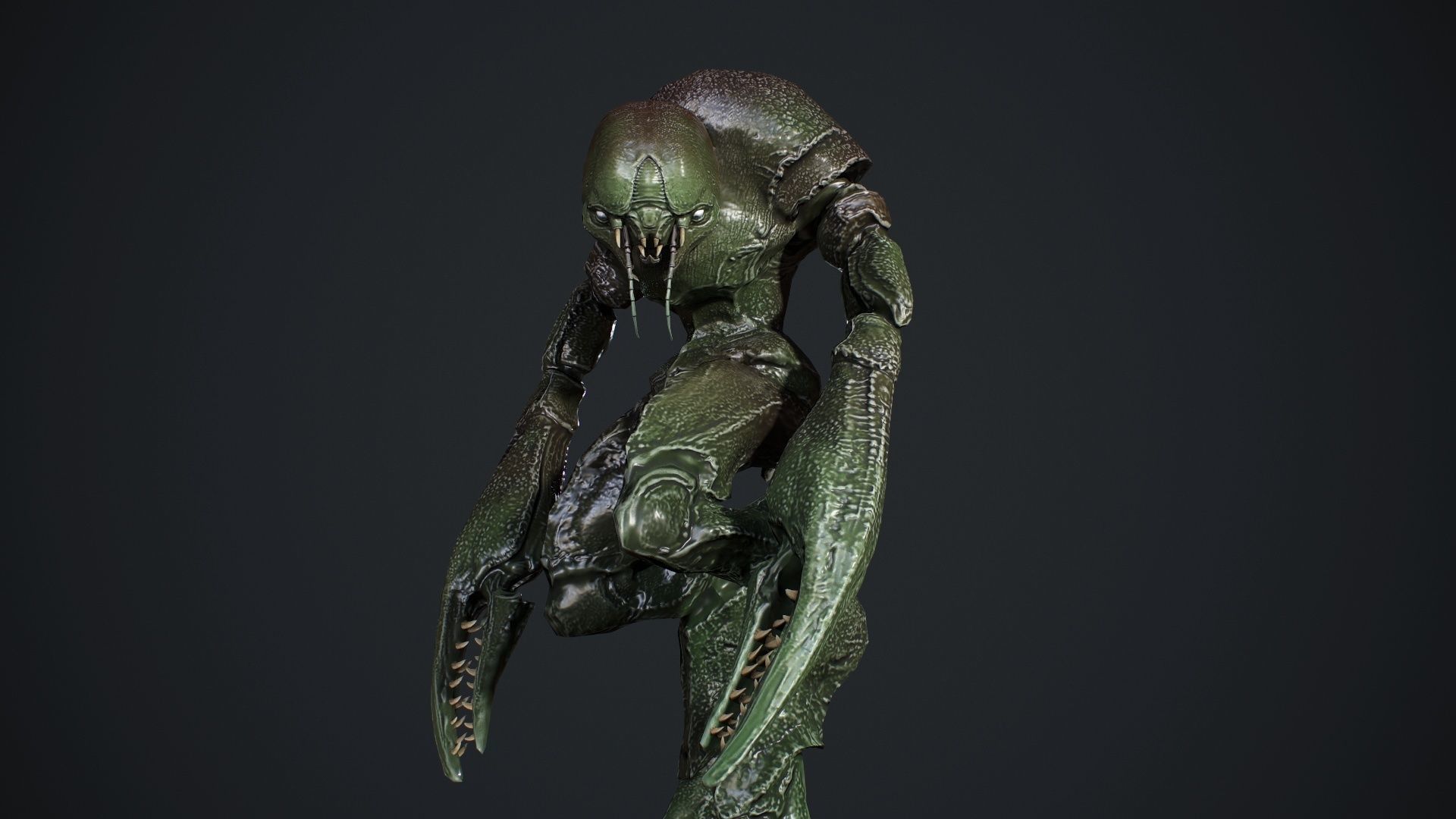 Crab Creature Low-poly 3D model_14