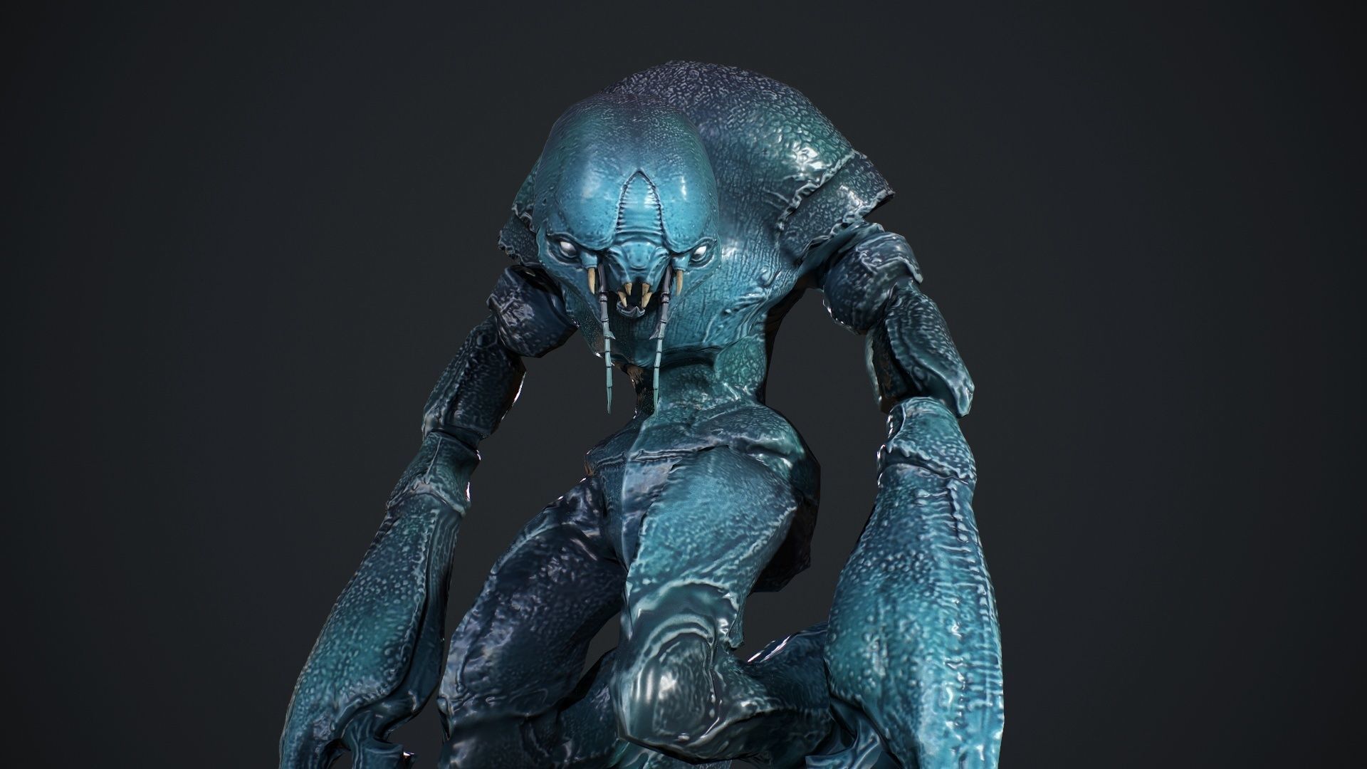 Crab Creature Low-poly 3D model_19