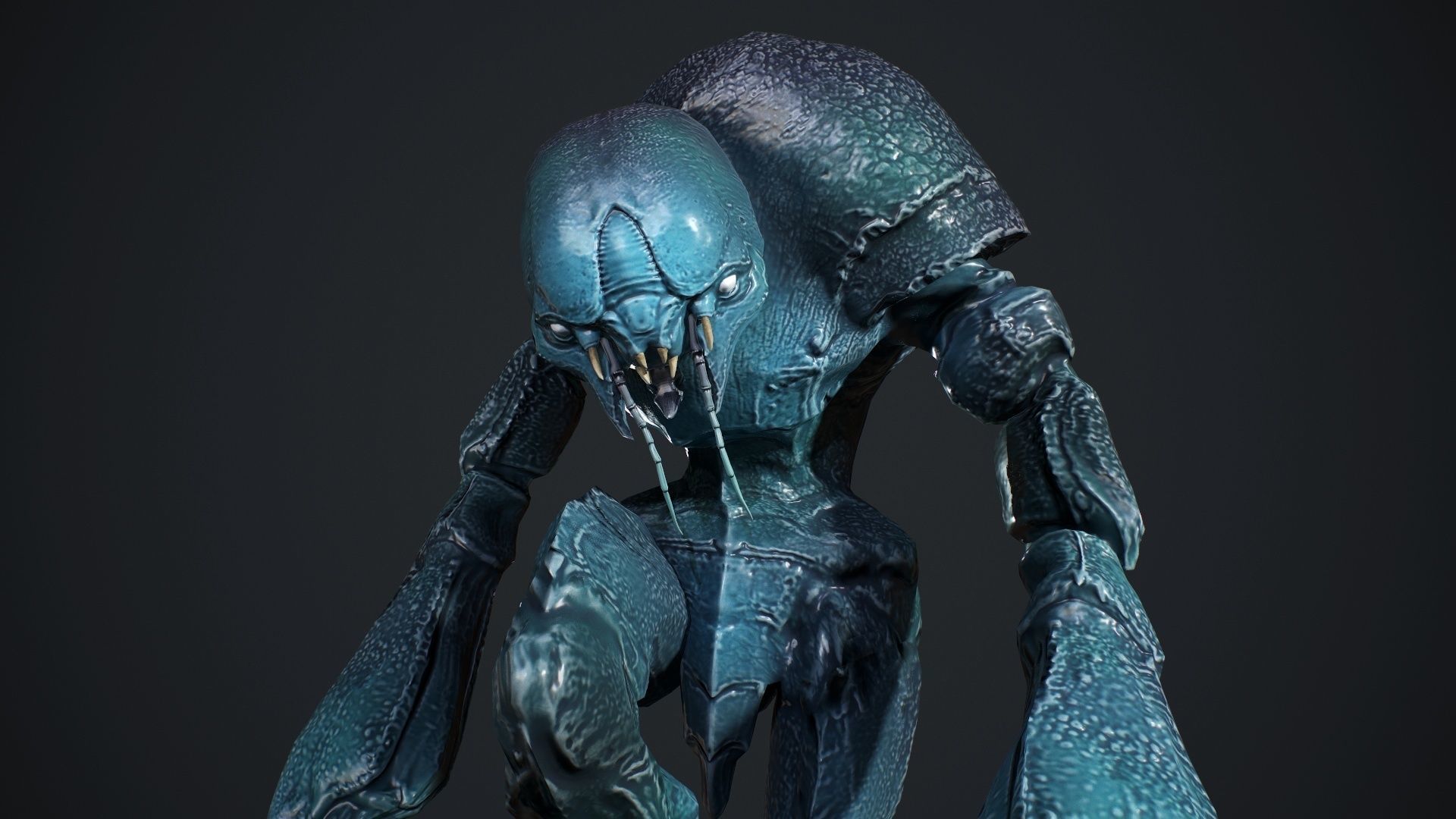 Crab Creature Low-poly 3D model_16