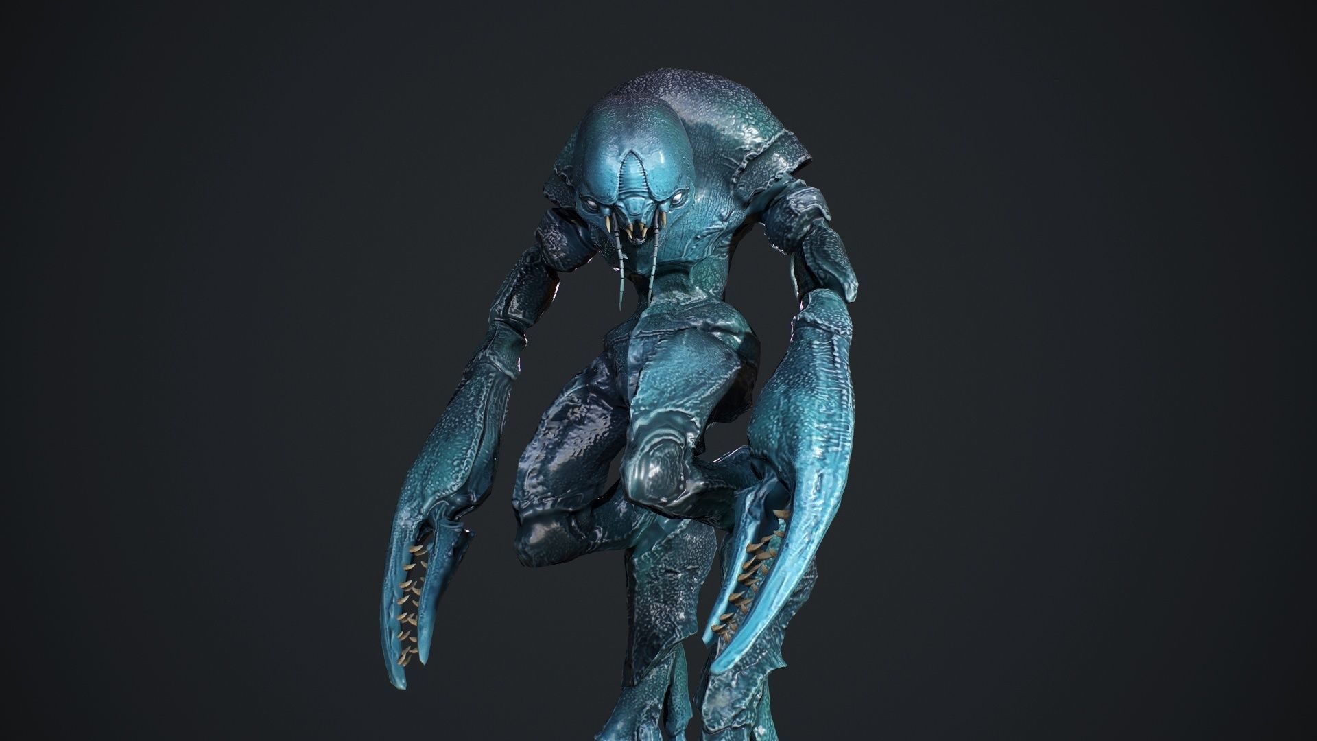 Crab Creature Low-poly 3D model_22