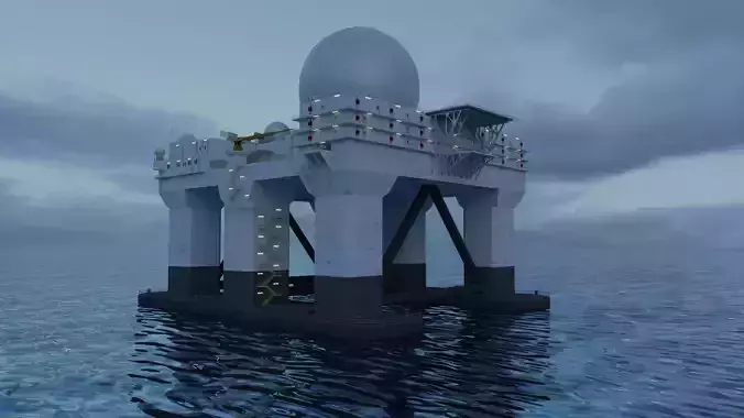 Radar SBX-1 3D model