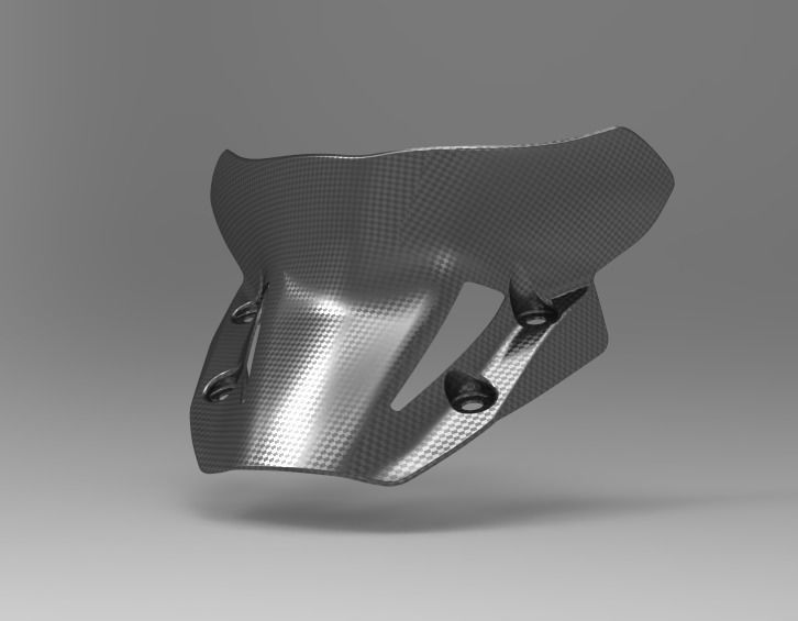 MT09 2021 WINDSCREEN ready to print 3D print model_3