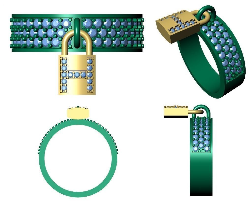 Hermes Ring 3D print model_7