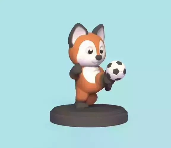 Soccer Fox 3D print model