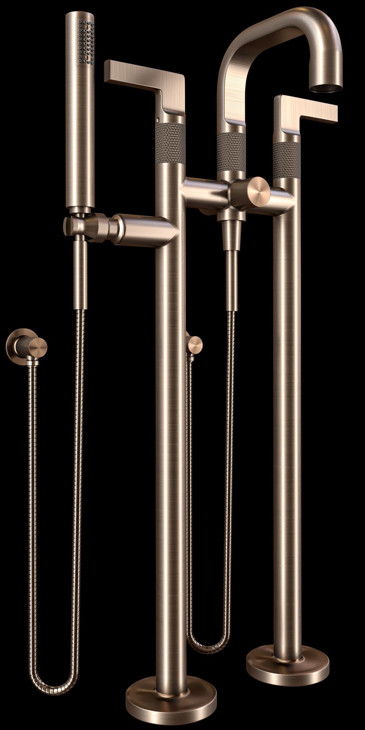 gessi inciso faucet set 3D model_2