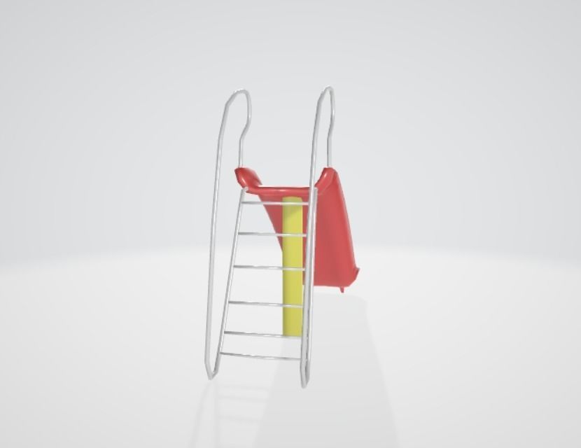 Simple Slide Low-poly 3D model_4