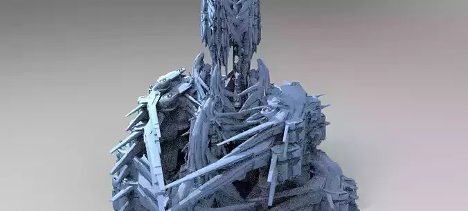 Sci-Fi Insectoid ship Towers collection 3 