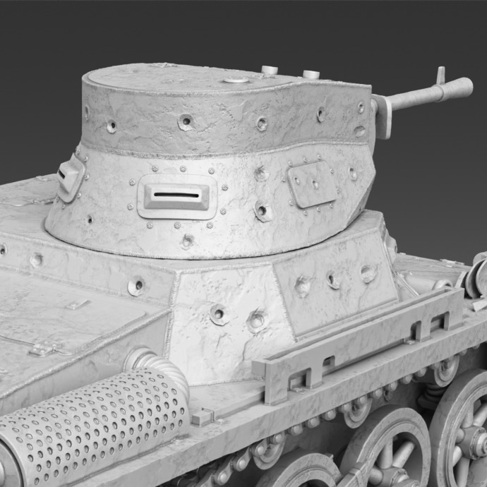 PzKpfw I ausf A  3D print model_10