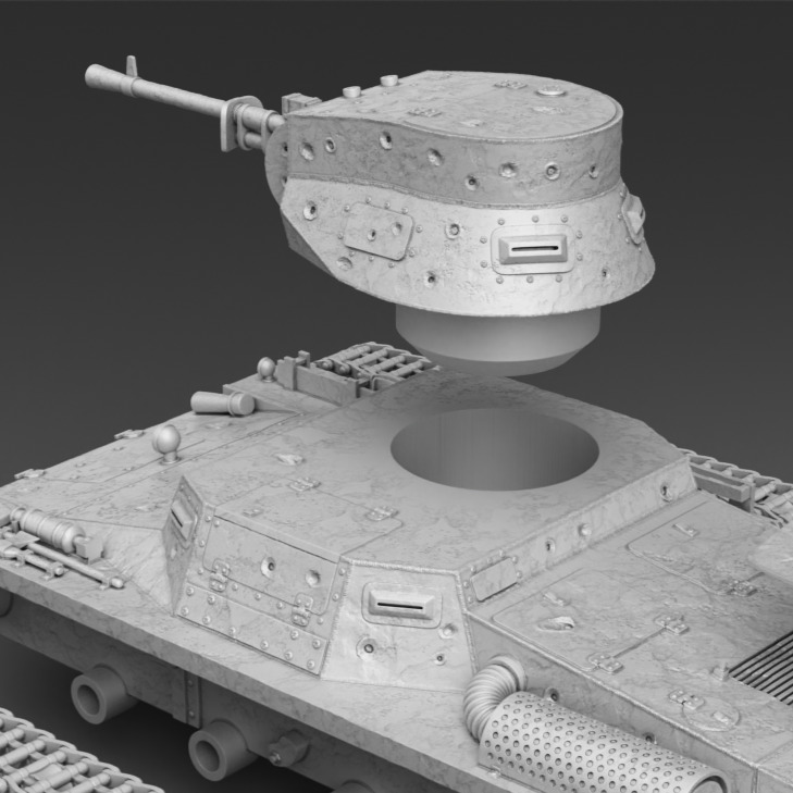 PzKpfw I ausf A  3D print model_11