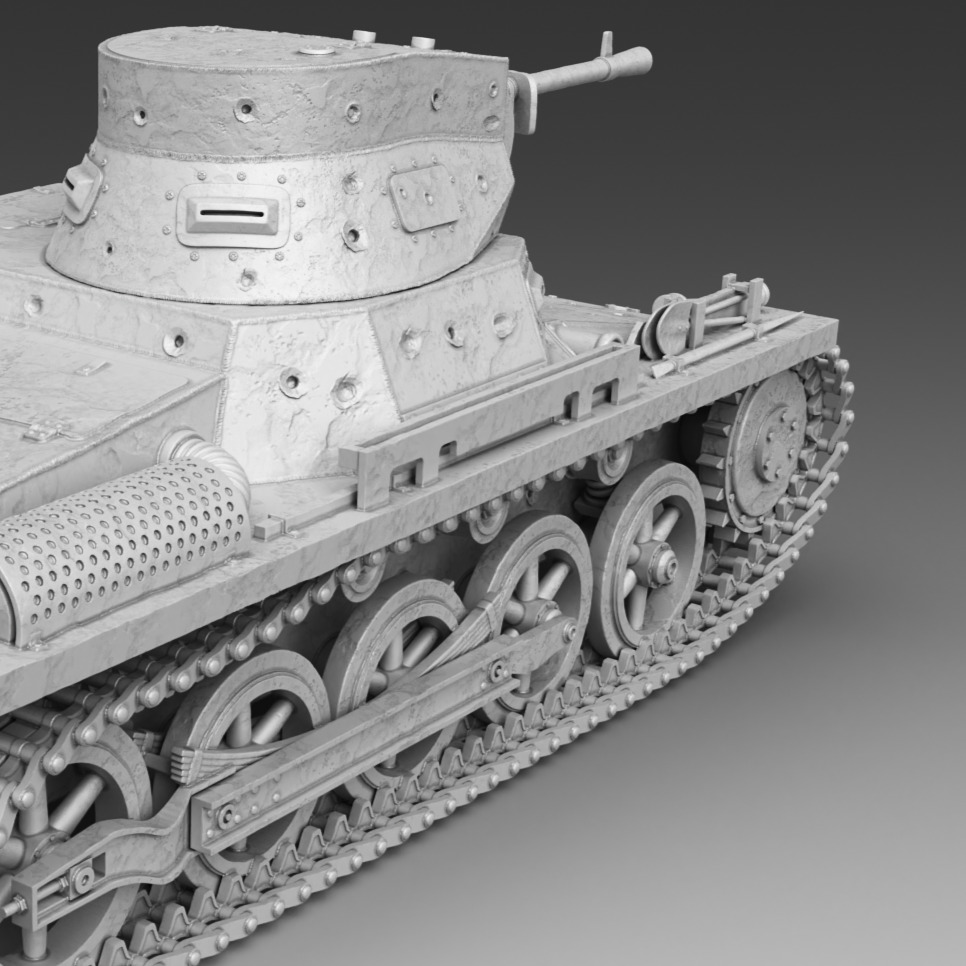 PzKpfw I ausf A  3D print model_7