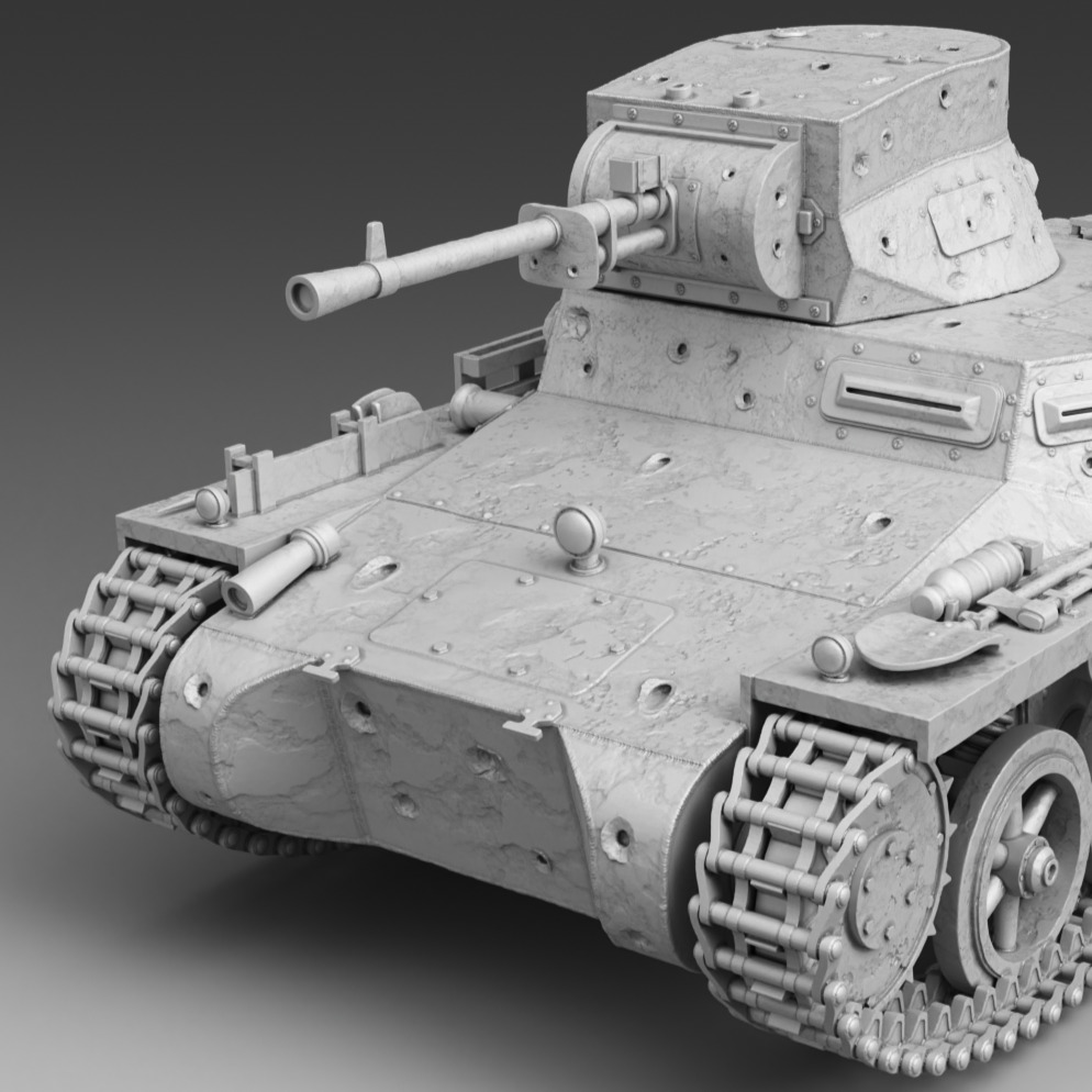 PzKpfw I ausf A  3D print model_6