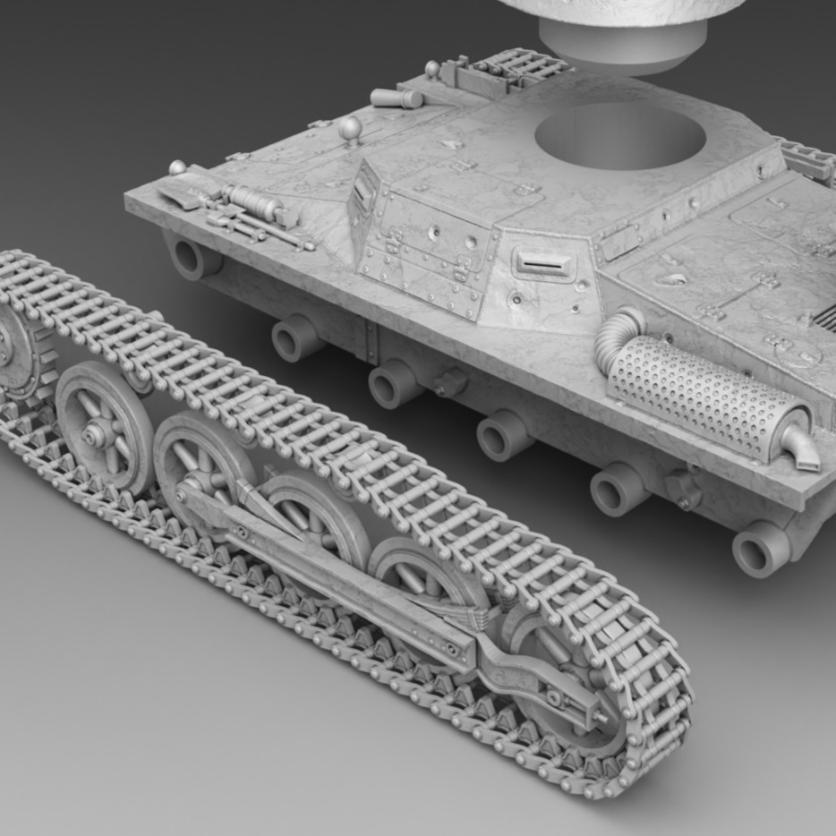 PzKpfw I ausf A  3D print model_13