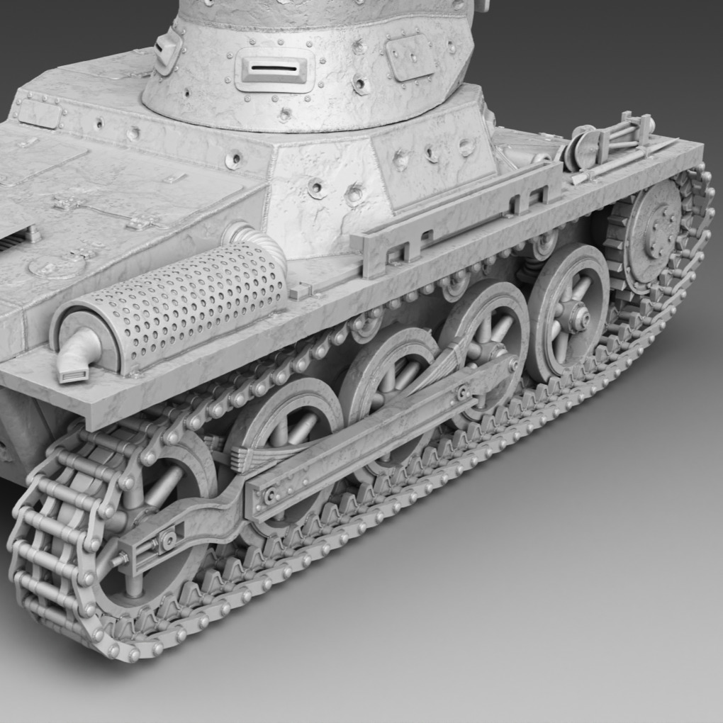PzKpfw I ausf A  3D print model_8