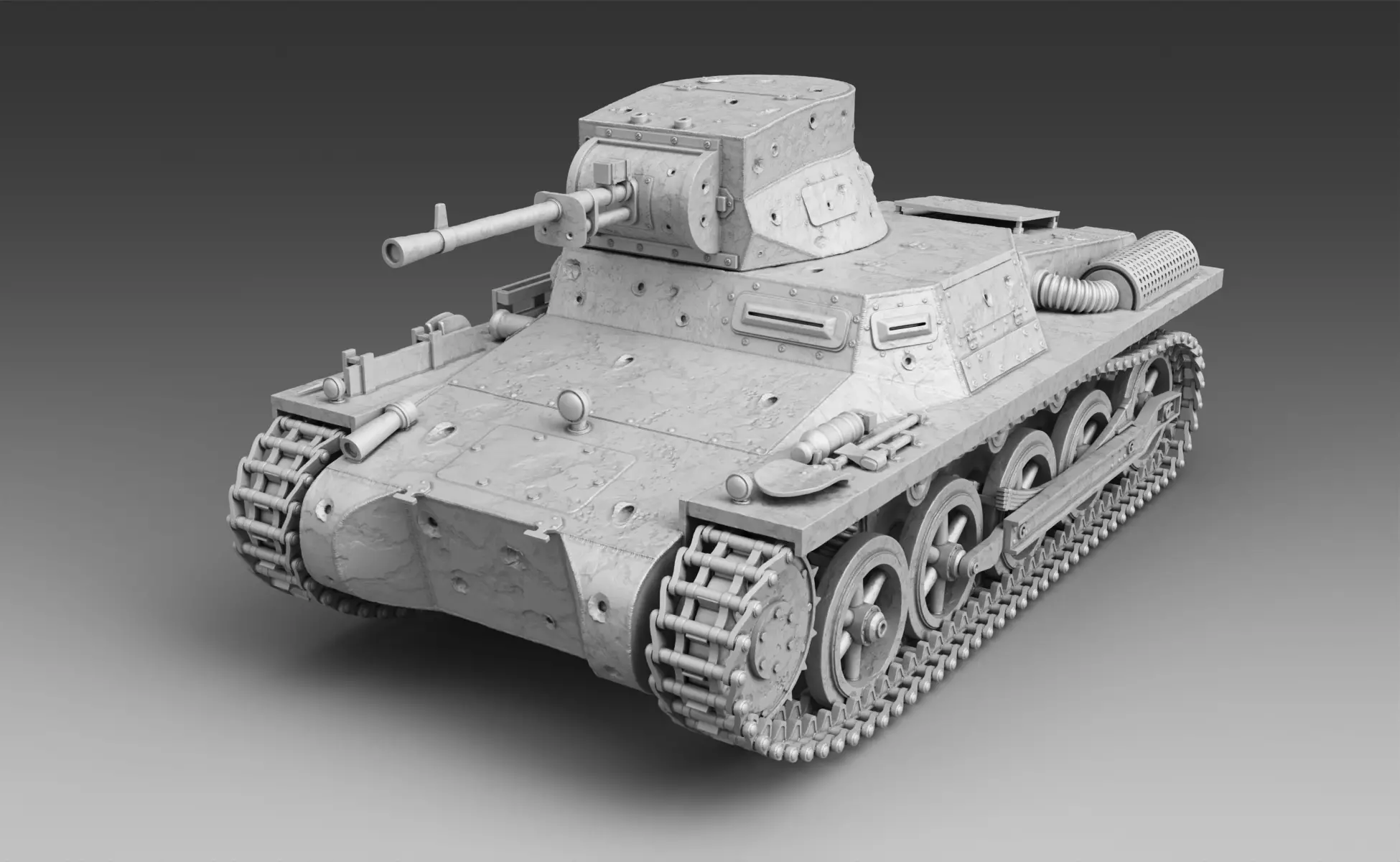 PzKpfw I ausf A  3D print model_0
