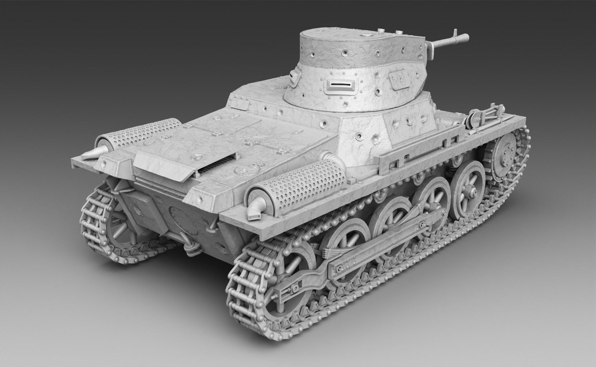 PzKpfw I ausf A  3D print model_1