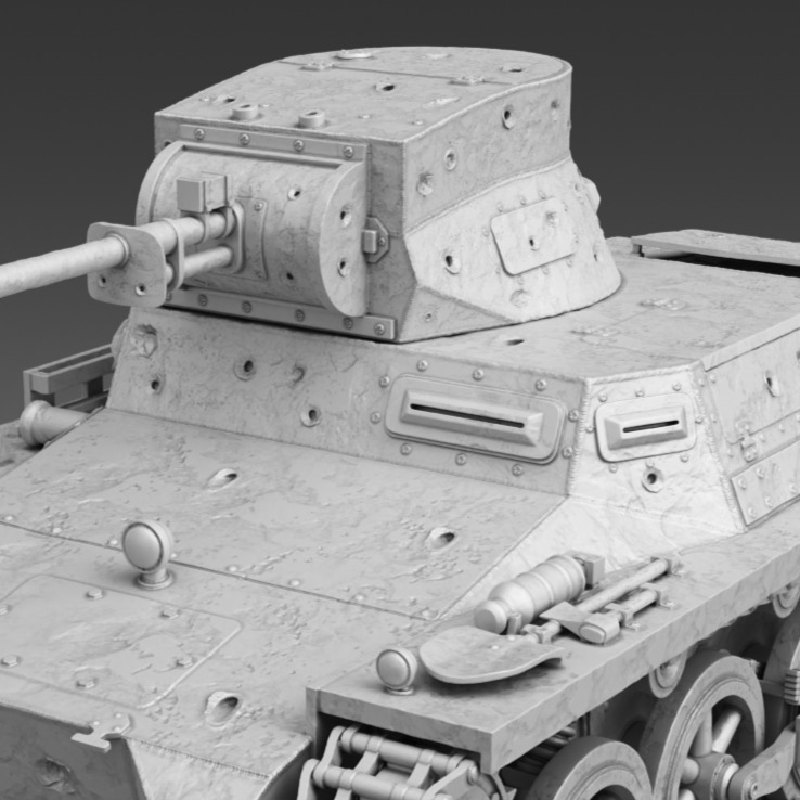 PzKpfw I ausf A  3D print model_5