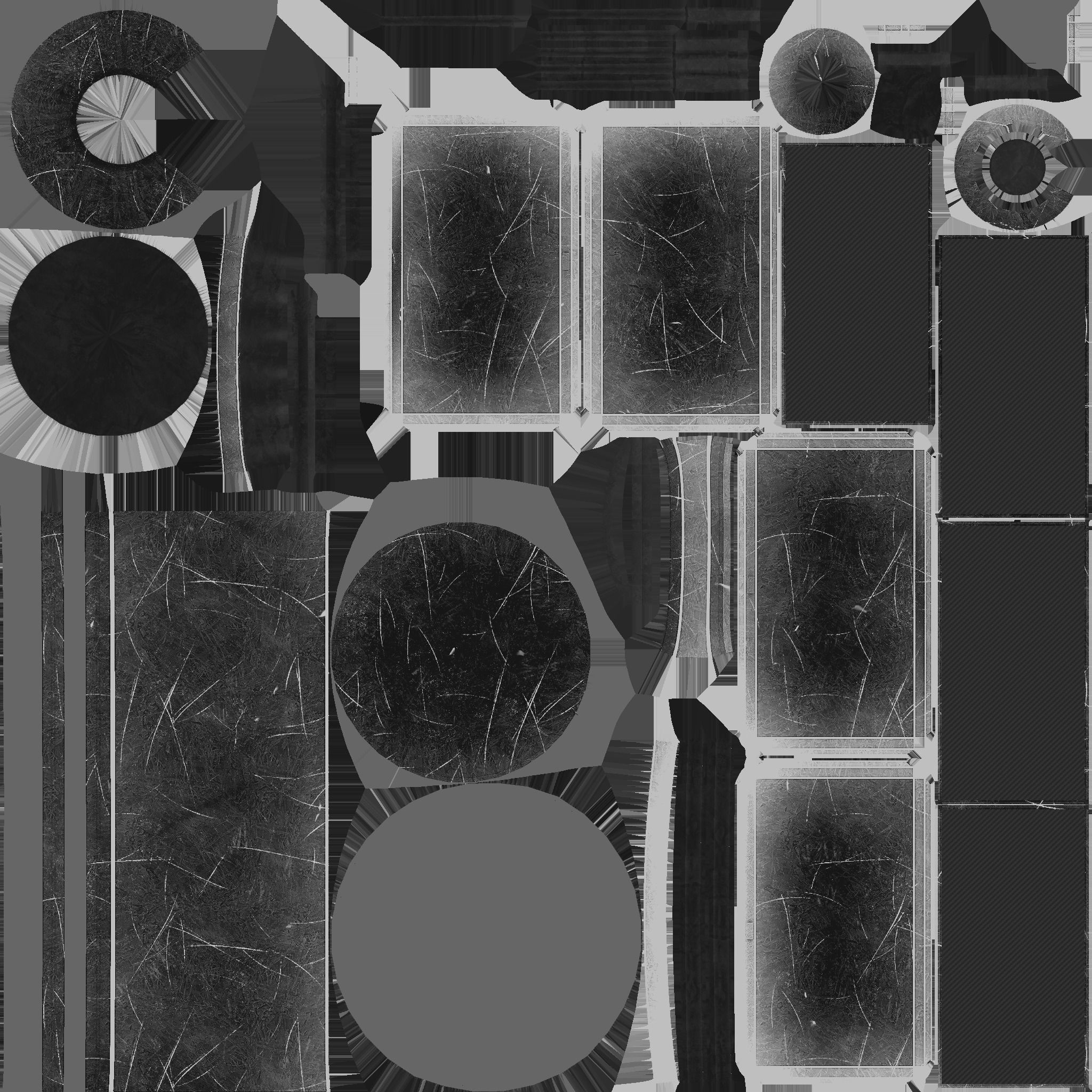 Satellite D01 Black Green - SciFi Space Design Low-poly 3D model_23