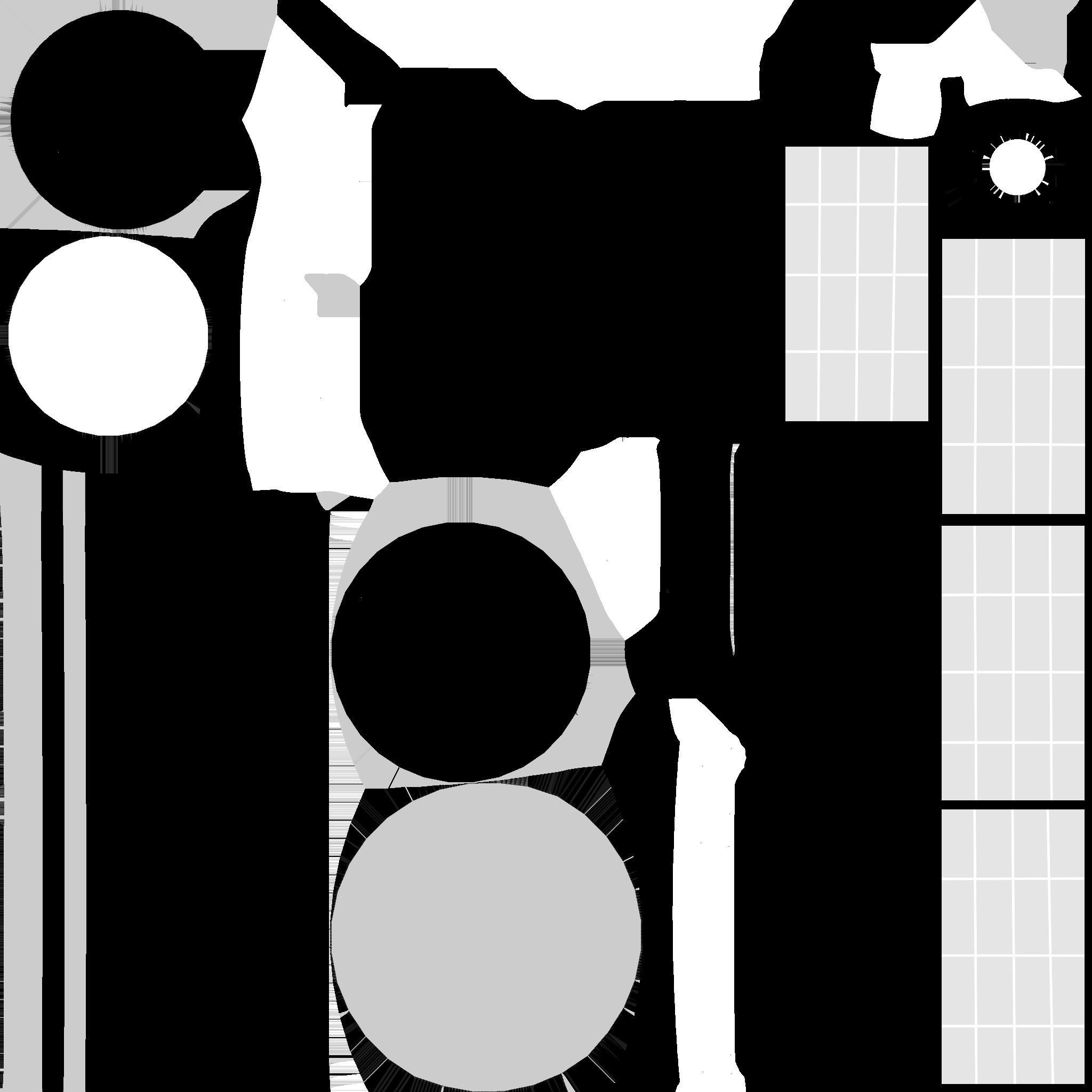 Satellite D01 Black Green - SciFi Space Design Low-poly 3D model_21