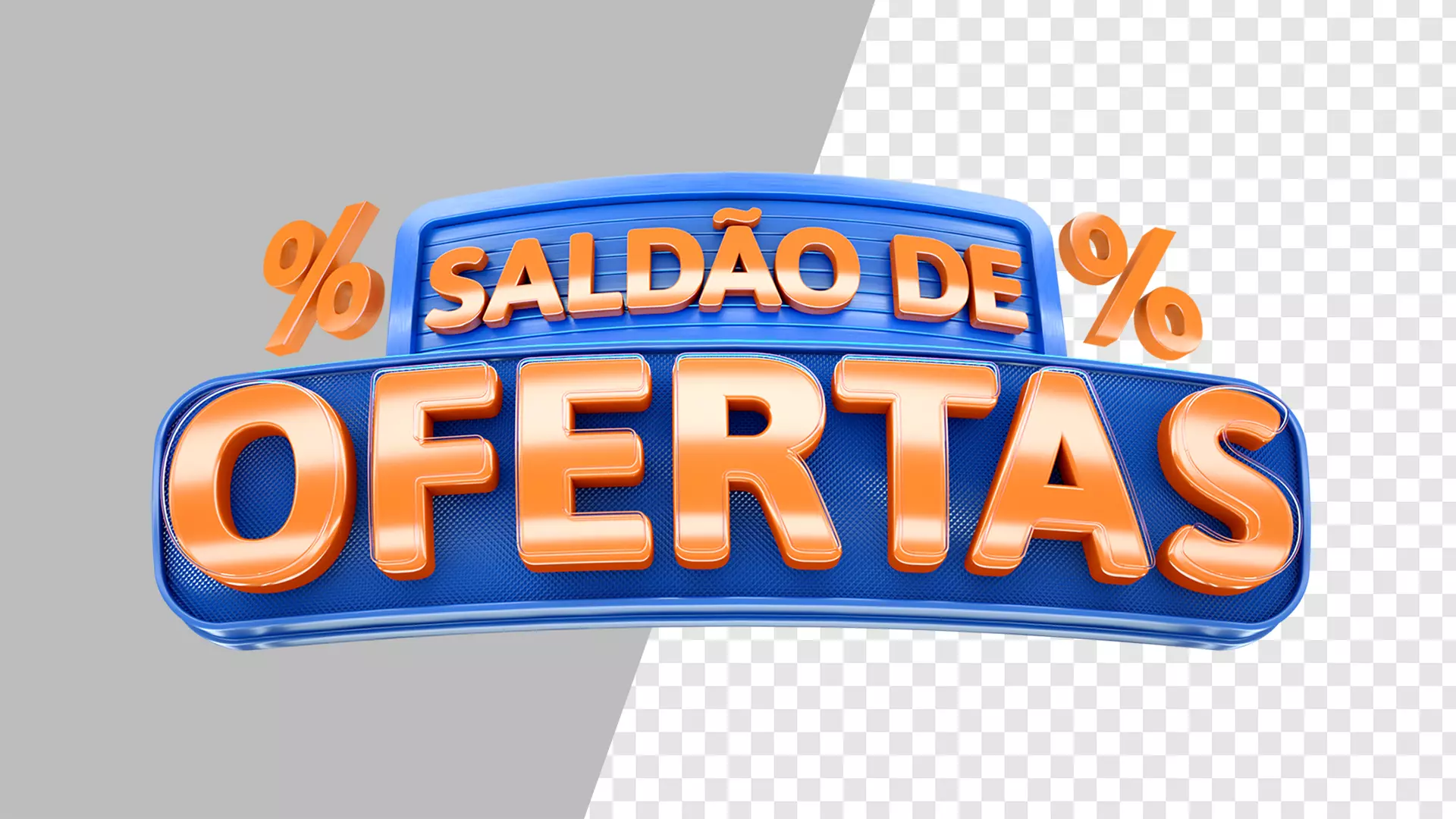 Selo saldao de ofertas 3D model_0