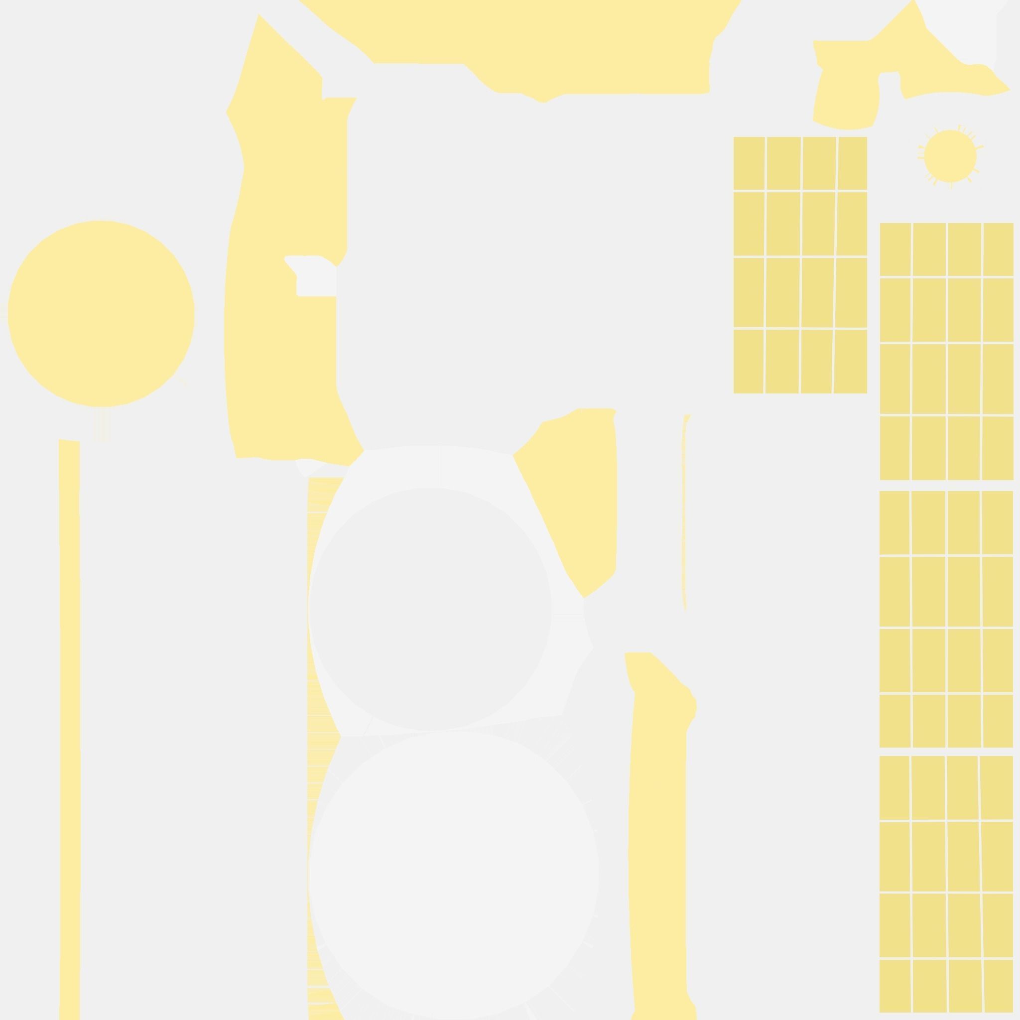 Satellite D02 Gold - SciFi Space Design Low-poly 3D model_18