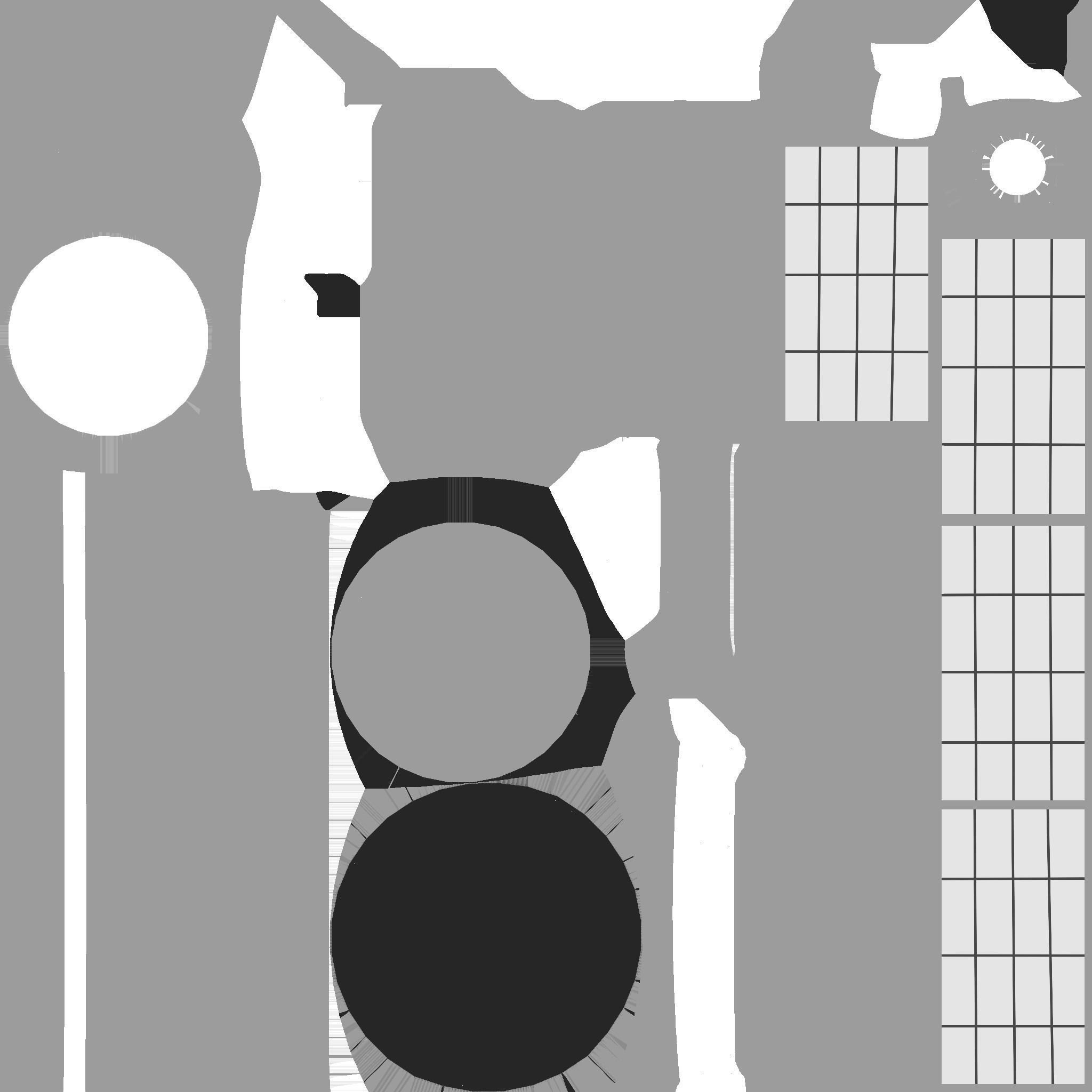 Satellite D02 Gold - SciFi Space Design Low-poly 3D model_21