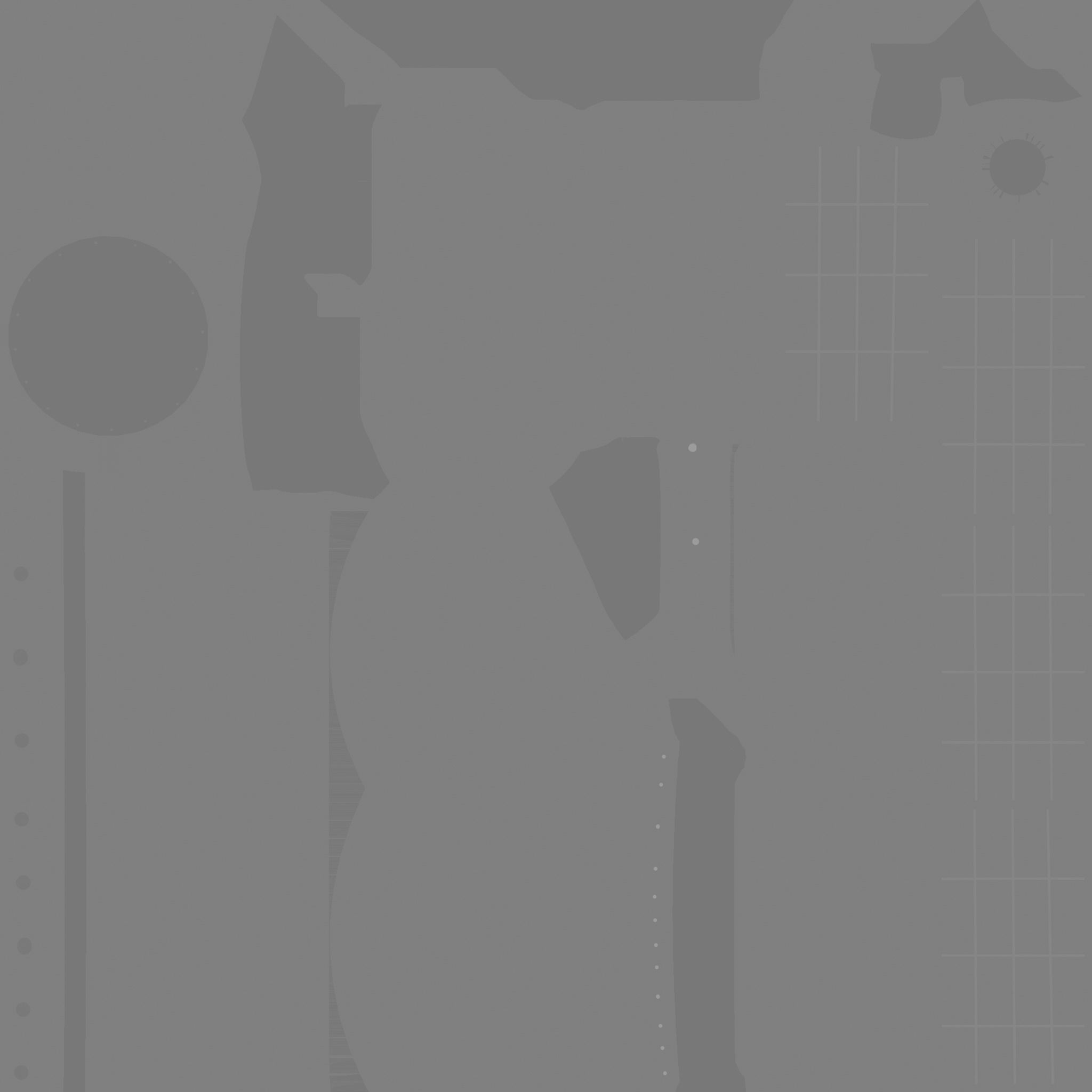 Satellite D03 White Blue - SciFi Space Design Low-poly 3D model_20