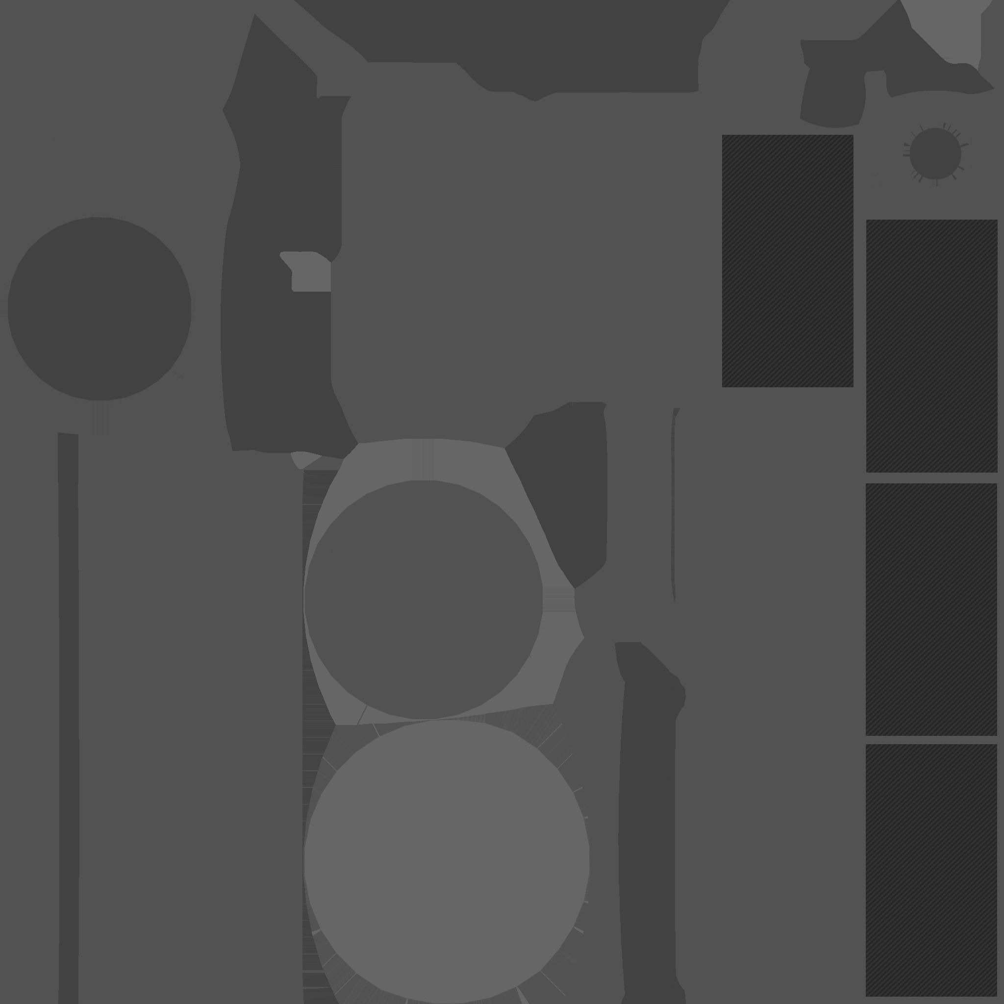 Satellite D03 White Blue - SciFi Space Design Low-poly 3D model_23